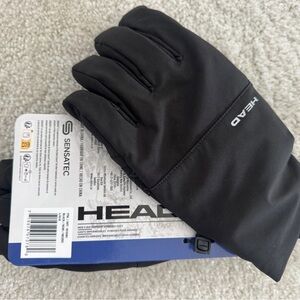 HEAD Men’s Waterproof Hybrid Black Gloves, Large- NWT